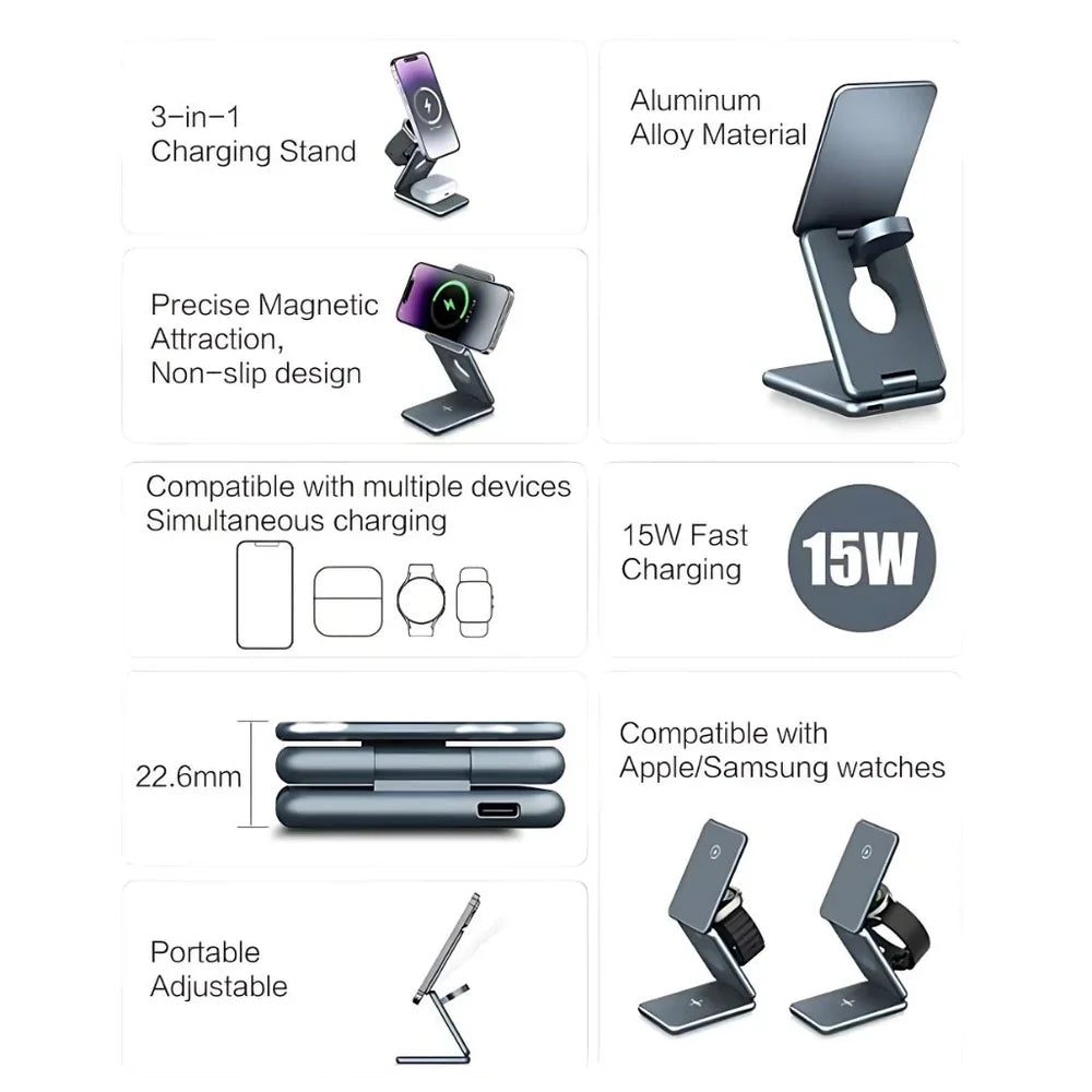3-in-1 Wireless Charger