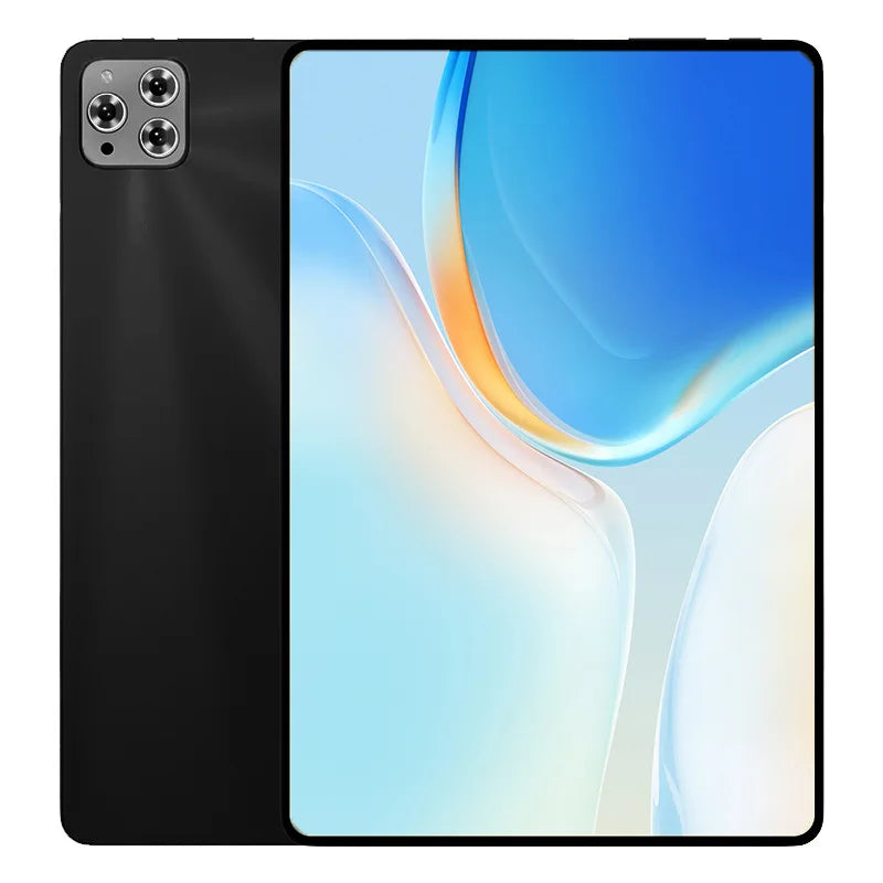 Lumatab tablet  with black back and colorful front on a white background