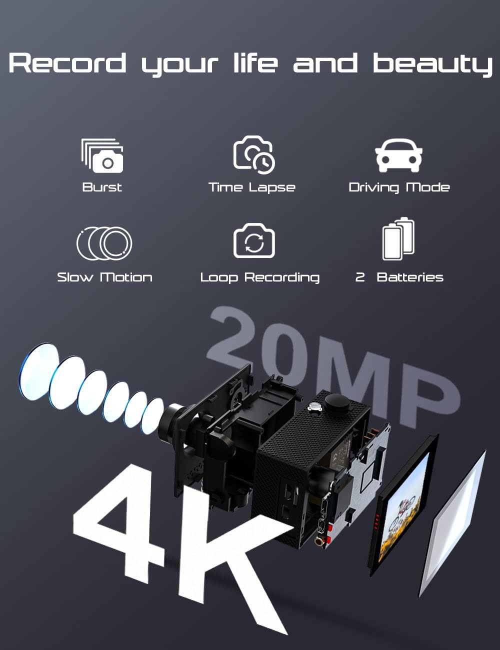 Apex M80 4k Action Camera