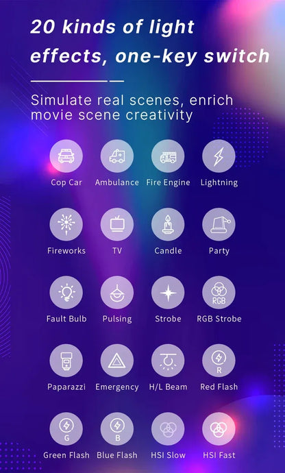 Ulanzi VL120 LED RGB White Video Light