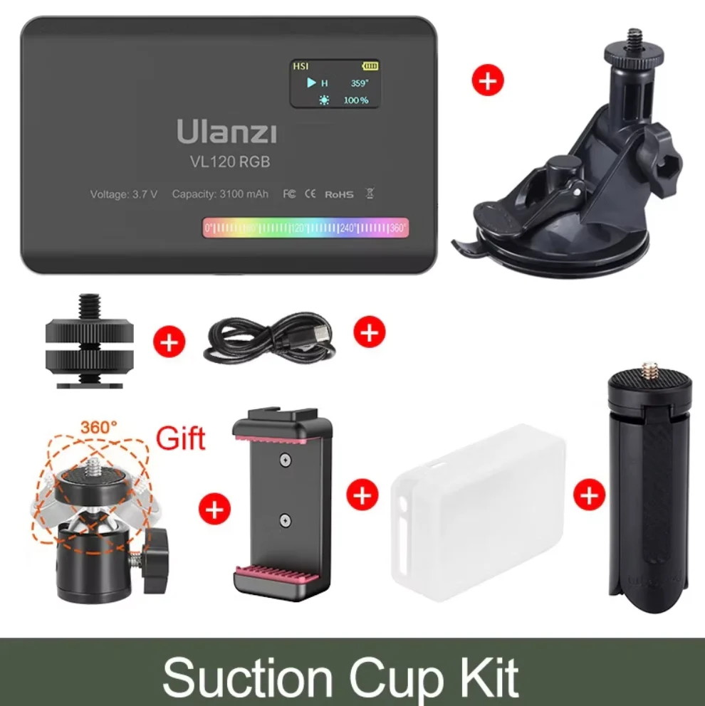 Ulanzi VL120 LED RGB White Video Light