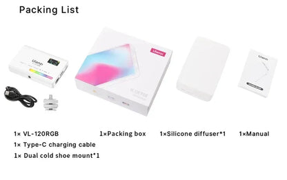 Ulanzi VL120 LED RGB White Video Light