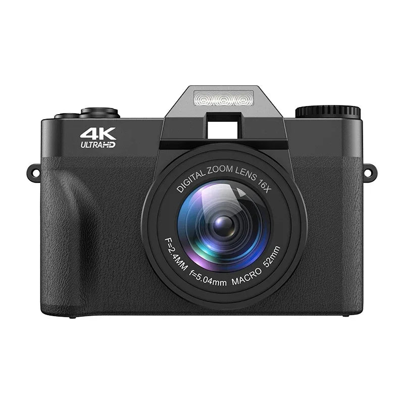 Trovoro digital camera with 4K Ultra-HD label on a white background